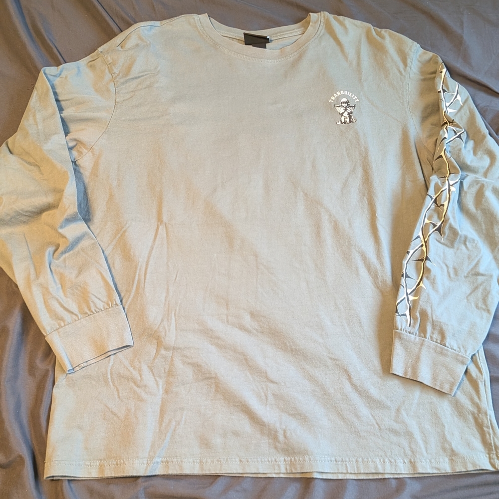 H&M Graphic Long Sleeve Shirt - Teal